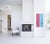 Pink and Blue Dots II - Original Contemporary Geometric Abstract Painting on Wood by Jamie Burmeister For Sale - Image 10 of 11