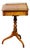19th Century English Regency Period Fruitwood Guéridon Side Table with Pierced Brass Gallery For Sale