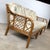 Coastal Vintage Rattan Three-Seat Sofa, Diamond Lattice Arms, Ficks Reed Style For Sale - Image 3 of 12