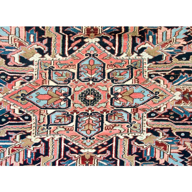 Mid 20th Century Persian Heriz Rug For Sale - Image 10 of 14