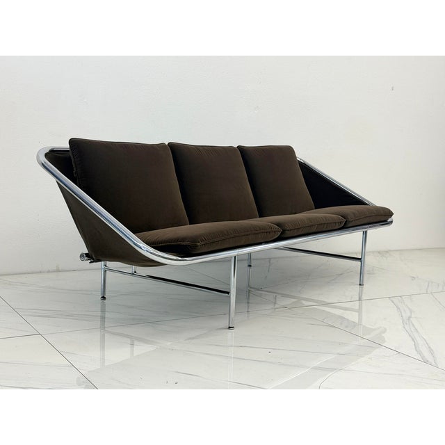 Rare George Nelson for Herman Miller Sling Sofa, Model 6832 in Rohleder Velvet For Sale - Image 11 of 11