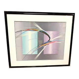 Elba Alvarez Signed MCM Serigraph Abstract Art Limited 16/200 For Sale