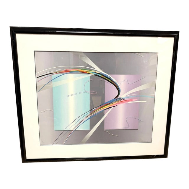 Elba Alvarez Signed MCM Serigraph Abstract Art Limited 16/200 For Sale