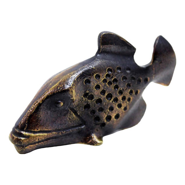 Castex Fish Figurine in Bronze, 1960s For Sale