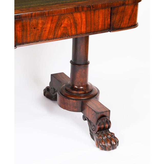 Antique William IV Gonçalo Alves Desk, 1800s For Sale - Image 16 of 18