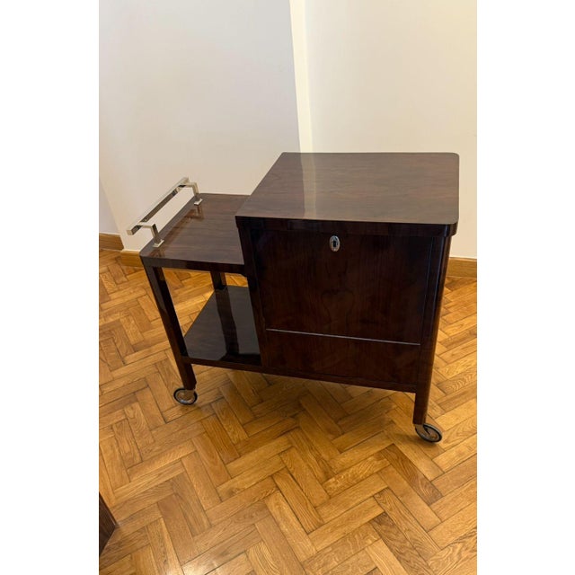 Metal Vintage Polish Art Deco Trolley Bar, 1930s For Sale - Image 7 of 7