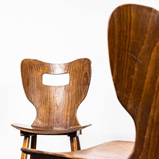 French Baumann Letterbox Dining Chair, 1960s For Sale - Image 8 of 11