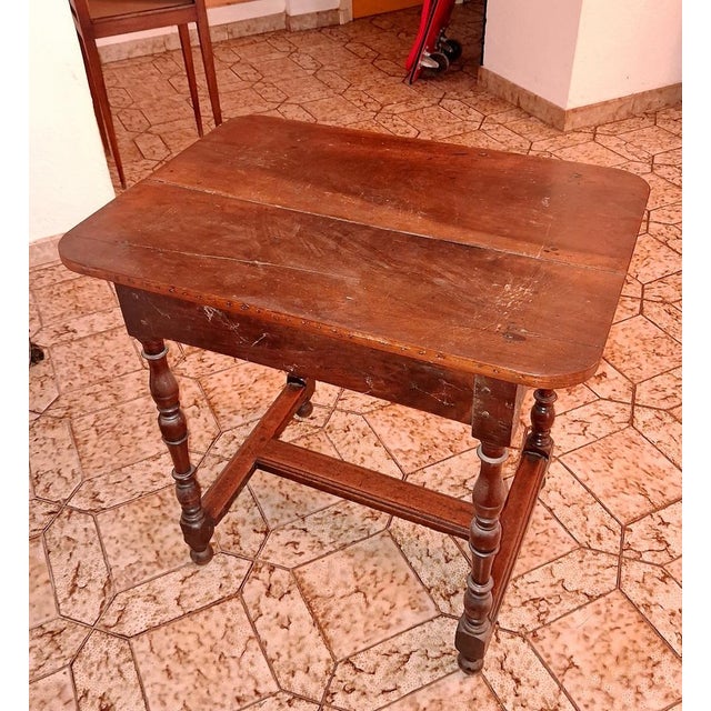 Wood Louis XIII Walnut Cabaret Table For Sale - Image 7 of 8