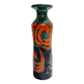 Vintage Brutalist Ceramic Vase For Sale