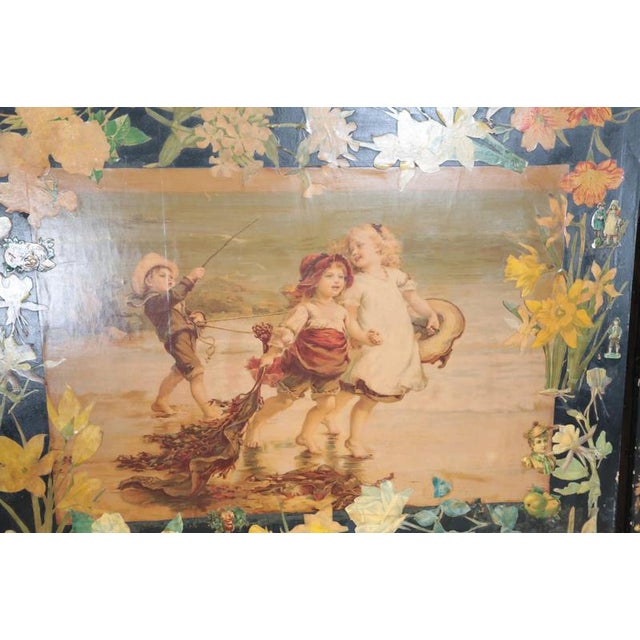 Napoleon III Screen in Canvas For Sale - Image 13 of 14