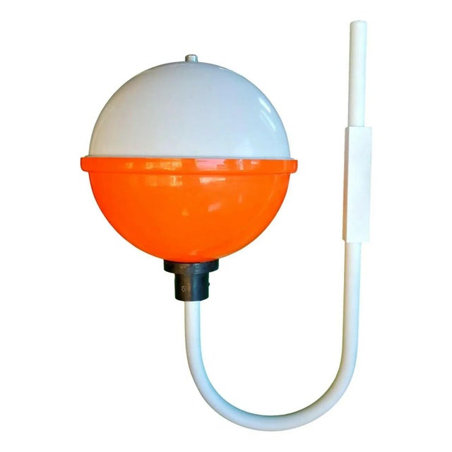 Mid-Century Modern Large Acrylic Glass Wall Lamp, 1970s For Sale - Image 3 of 5