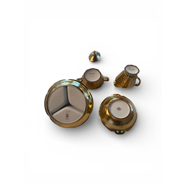 Rare vintage 1920's Pickard China set - includes cream & sugar holders, round sweets tray, and small dish. Beautiful...