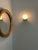 One pair of Kelly Wearstler Melange sconces made for Visual Comfort. Like new alabaster and brass round sconces used...