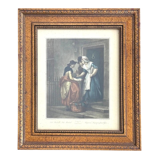 Framed Vintage Print from Francis Wheatley's Cries of London: "New Mackrel" For Sale
