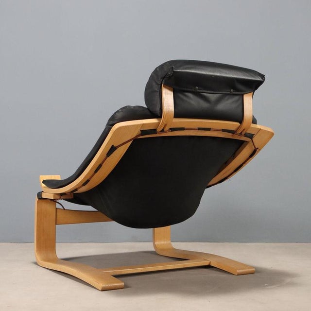 Black Vintage Kroken Armchair by Åke Fribytter for Nelo Möbel, 1970s For Sale - Image 8 of 10