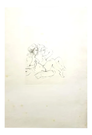 Leonor Fini - Surrealist Portraits - Handsigned Original Lithograph 1970s