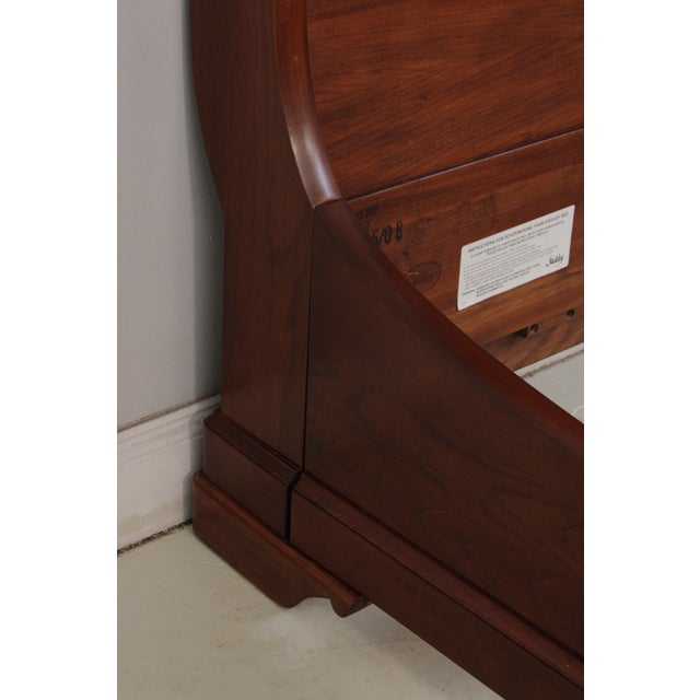 Stickley Cherry LaRochelle Queen Size Sleigh Bed For Sale - Image 15 of 18