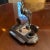 Metal 1880s Figural Crane / Heron Inkwell & Pen Rest For Sale - Image 7 of 8