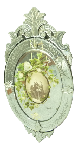 Murano Glass Wall Mirror, 1880s