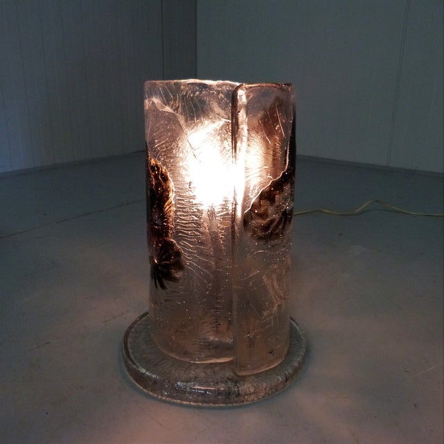 Glass Glass Table Lamp from Mazzega, Italy, 1960s For Sale - Image 7 of 18