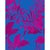 Art Deco Sample - Large Scale, Tropical Birds Wallpaper by Paule Marrot in Magenta and Blue For Sale - Image 3 of 3