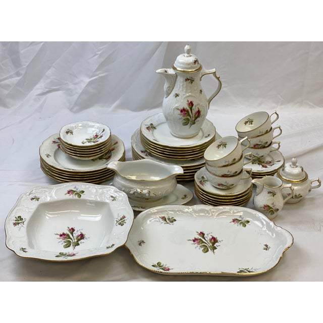 Vintage Rosenthal Sanssouci Moss Rose Dinnerware & Serveware Set of