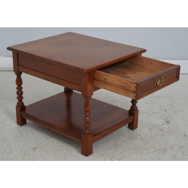 Stickley Pair of Stickley Cherry Valley End Tables For Sale - Image 4 of 18