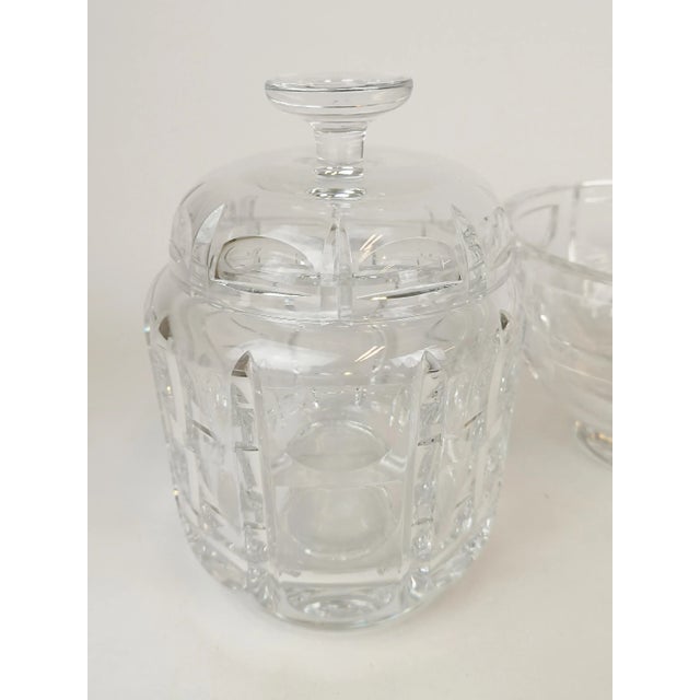 Glass Art Deco Crystal Bowls by Simon Gate for Orrefors, 1960s, Set of 3 For Sale - Image 7 of 14