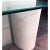 Off-white 1980s Modernist Off-White Demi-Lune Plaster Double Pedestal Console Table With Glass Top For Sale - Image 8 of 12