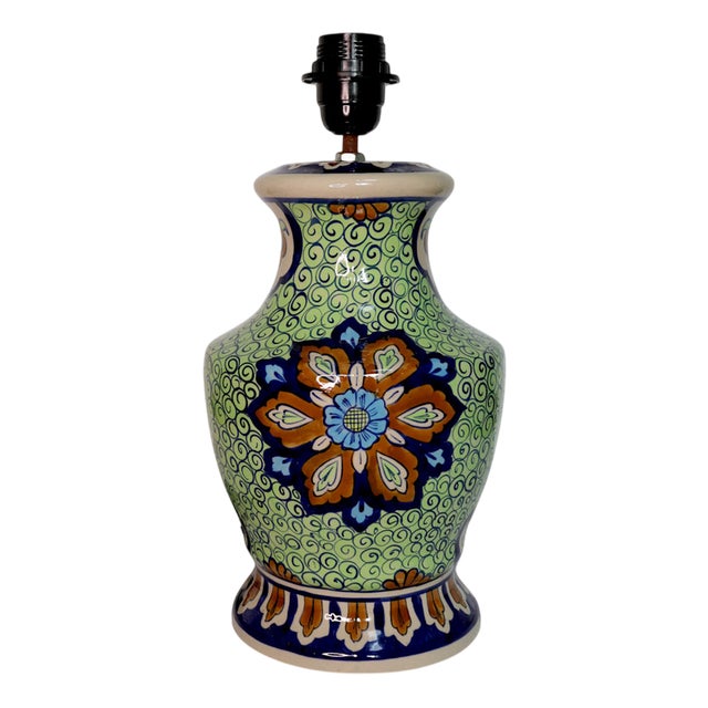 Ceramic Table Lamp with Islamic Patterns, 1990s For Sale