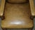 Victorian English Oak Hand Dyed Leather Library Reading Armchair For Sale - Image 15 of 18