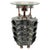 2000 - 2009 Rose Gold V8 Engine Corner Bar Table with Wine Rack For Sale - Image 5 of 9