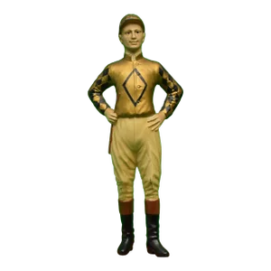 1940s Diamond C. Stable Jockey Bookend