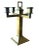 1960s Early 19th Century Modernist Candelabrum in Heavy Brass For Sale - Image 5 of 10