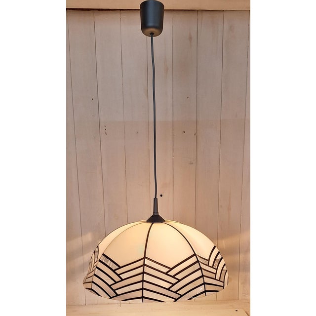 Plastic Vintage Ceiling Lamp with Plastic Shade, 1970s For Sale - Image 7 of 7