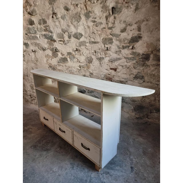 Vintage French Pine Shoe Cabinet with Drawers, 1960s For Sale - Image 4 of 18