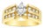 Marquise Diamond Center with Two-Rows of Diamond Accents, Size 5 For Sale