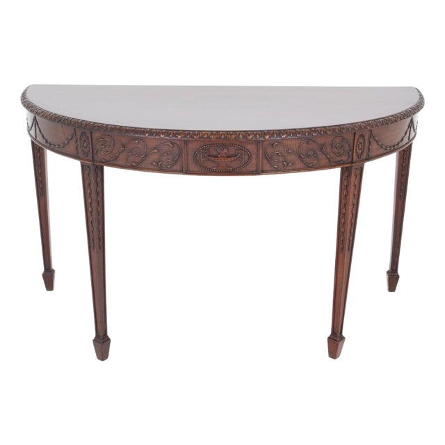 Adamas Revival Console Table in Mahogany, 1880s For Sale