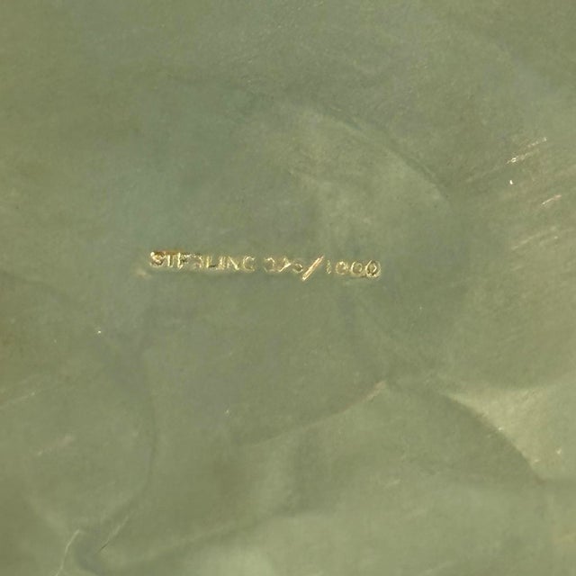 Circa 1900 American Brilliant Cut Crystal Bisquit Jar With Sterling Silver Lid For Sale - Image 6 of 8