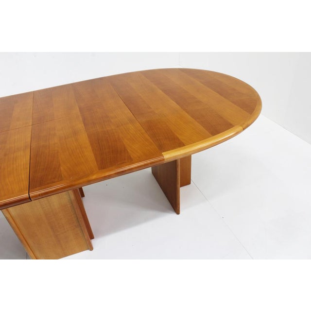 Mid-Century Modern Vintage Oval Extendable Dining Table, 1960s For Sale - Image 3 of 8
