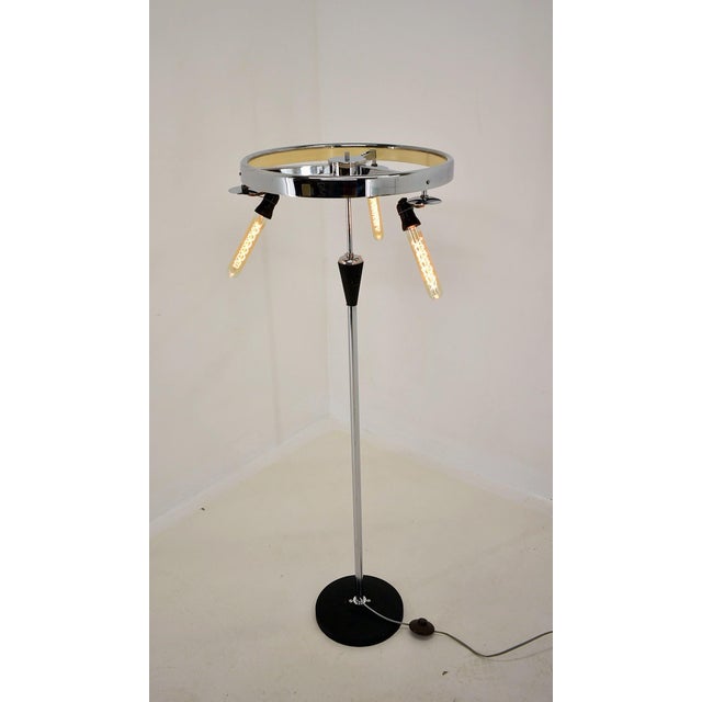 Black Vintage Floor Lamp attributed to Zukov, 1960s For Sale - Image 8 of 18
