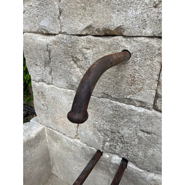 Le Chaux Hand Carved and Distressed Limestone Block Fountain From the South of France For Sale - Image 4 of 12