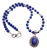 Blue Catsite With Lapis Lazuli Sterling Necklace For Sale
