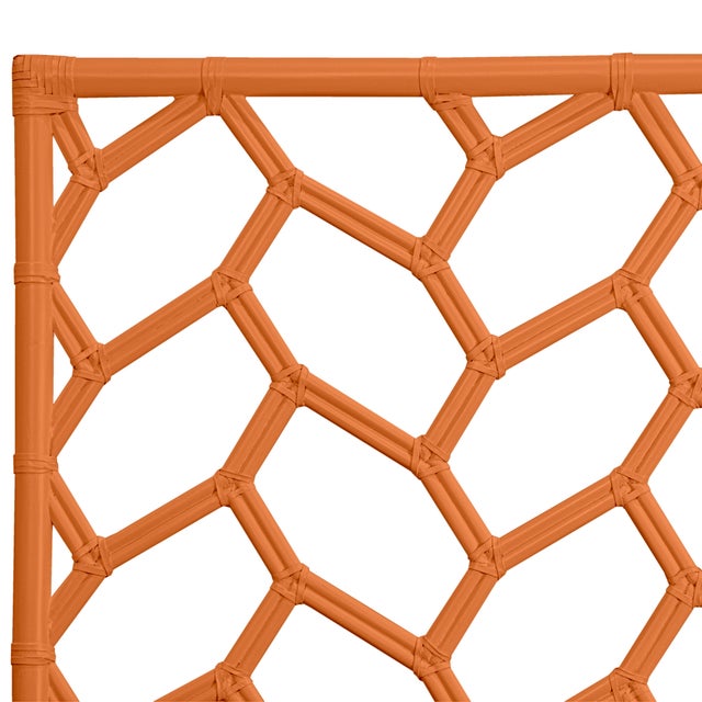 David Francis Silas Platform Bed King - Orange For Sale - Image 4 of 12