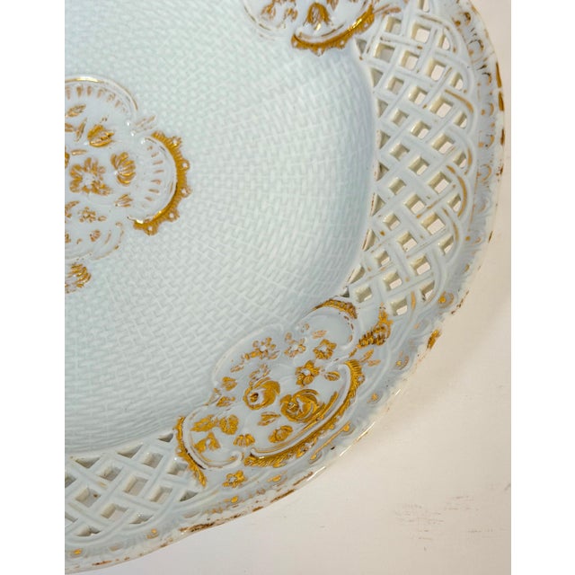 Meissen Marcolini-Period Reticulated Porcelain Plate, Circa (1774–1814) For Sale In West Palm - Image 6 of 18
