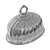 Antique English silver plate meat dome, or food cloche, beautifully proportioned for modern interiors and contemporary...