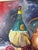 1960's Mid-Century Wine & Fruits Oil Painting on Masonite Board – Framed For Sale - Image 4 of 15