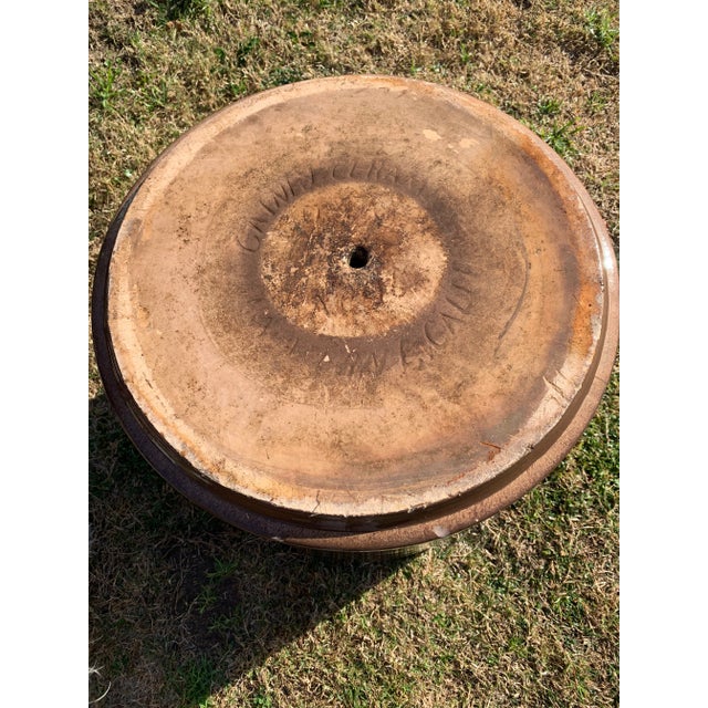 Mid Century Brown Glazed Gainey Pots- A Pair For Sale - Image 11 of 13