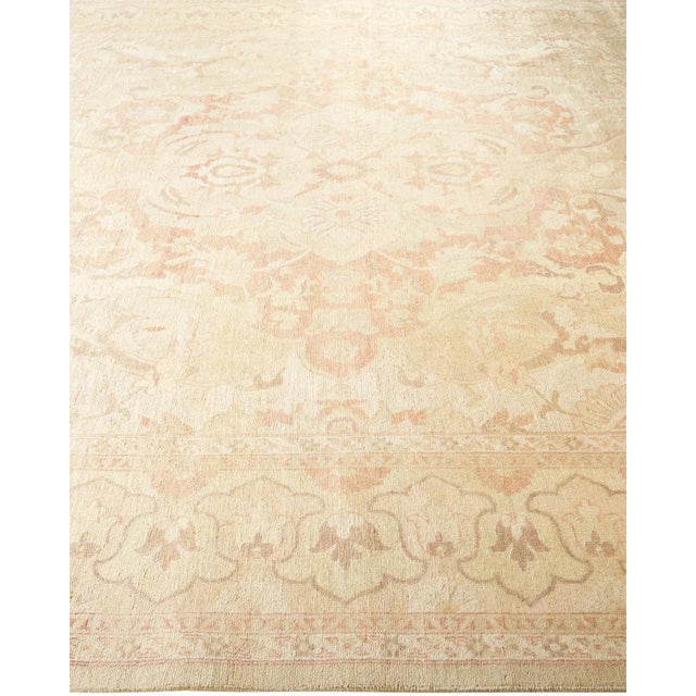 Solo Rugs Vintage Traditional Hand Knotted Wool Area Rug, Sand - 8'1" X 9'10" For Sale - Image 4 of 9