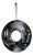 Collimate Black Hanging Wall Mirror by GTG Design Couture For Sale